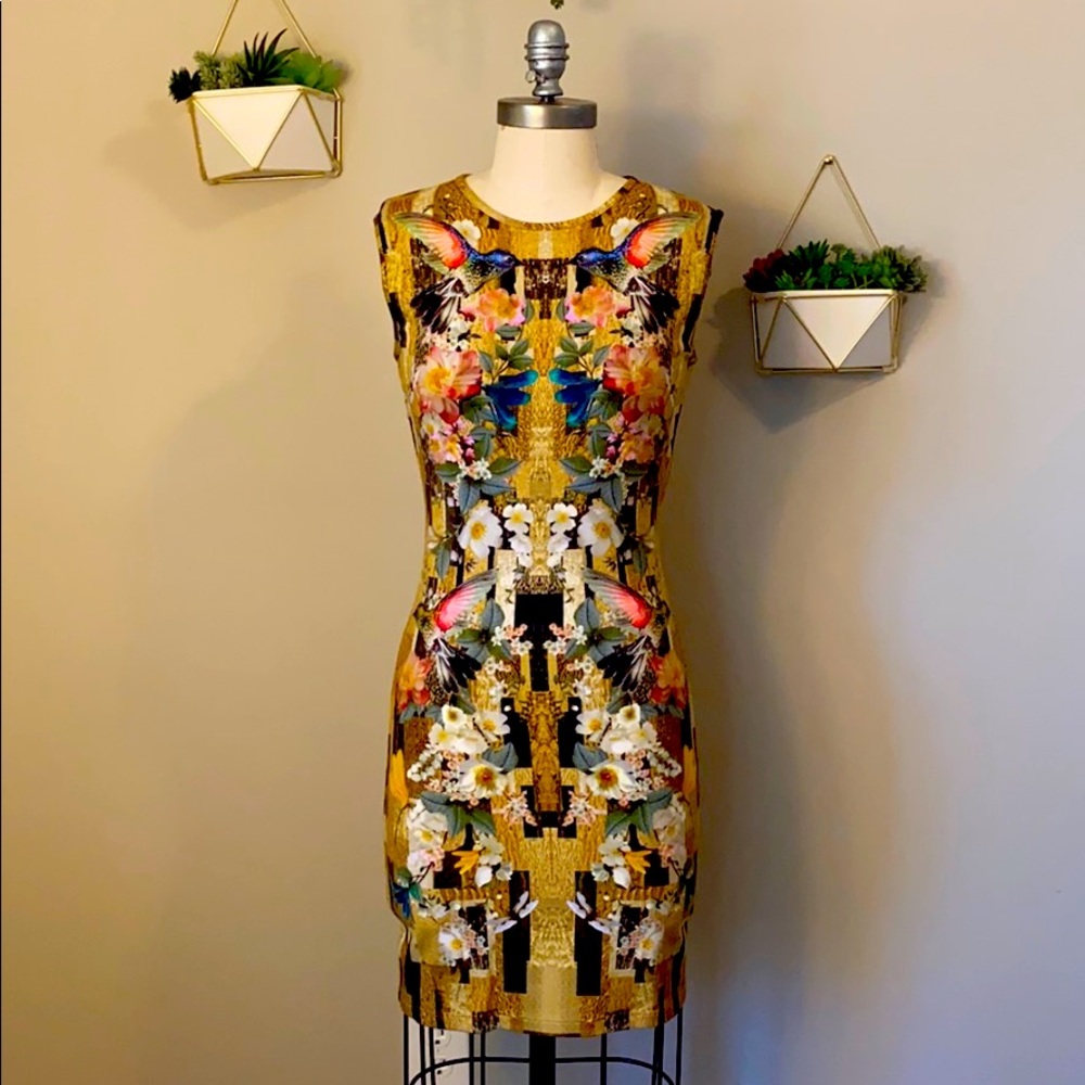 Alexander McQueen hummingbird dress